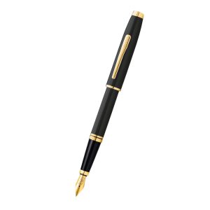 Coventry Black Lacquer with Gold-Tone Fine Nib Fountain Pen