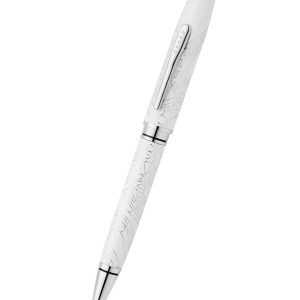 Coventry Zodiac Year of the Snake Pearl White Lacquer Ballpoint Pen