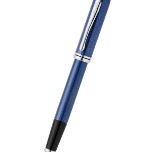 Townsend? Polished Translucent Cobalt Blue Engraved Diamond Pattern with Polished Chrome Appointments Selectip? Rollerball Pen