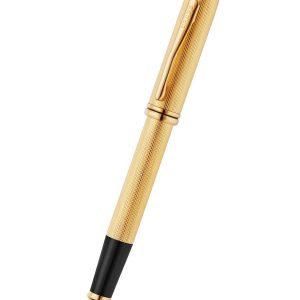 Townsend? Polished 23KT GoldPlated Engraved Diamond Pattern with 23KT GoldPlated Appointments Selectip? Rollerball Pen