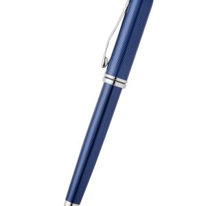 Townsend? Polished Translucent Cobalt Blue Engraved Diamond Pattern with Polished Chrome Appointments Ballpoint Pen