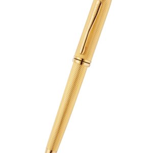 Townsend? Polished 23KT Gold Plated Engraved Diamond Pattern with 23KT Gold Plated Appointments Ballpoint Pen