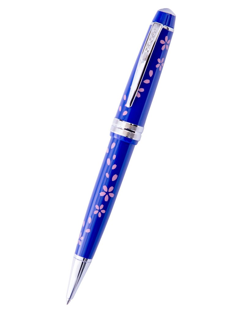 Bailey Light? Cherry Blossom Glossy Blue Resin Ballpoint Pen