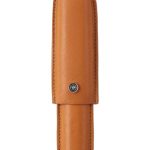 Mocha Leather Cigar Style Single Pen Case