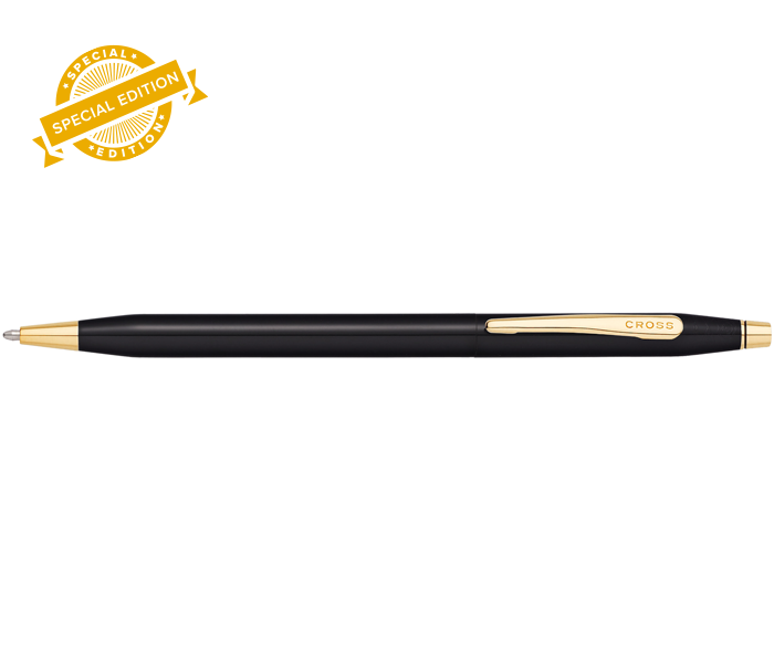 Classic Century? Glossy Black PVD Ballpoint Pen - Image 3