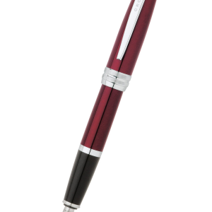 Bailey? Red Lacquer Stainless Steel Medium Nib Fountain Pen