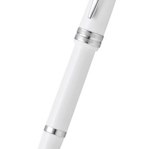 Bailey Light? Polished White Resin Fine Nib Fountain Pen