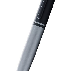 Calais? Matte Gray and Black Lacquer Ballpoint Pen