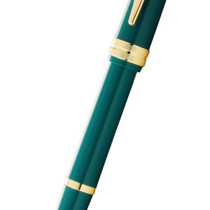 Bailey Light? Polished Green Resin and Gold Tone Extra-Fine Nib Fountain Pen