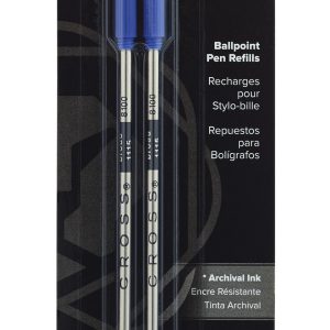 Ballpoint Pen Refill - Blue - Broad - Dual Pack
