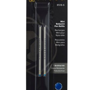Mini Ballpoint Pen Refill - Blue - Medium - Dual Pack