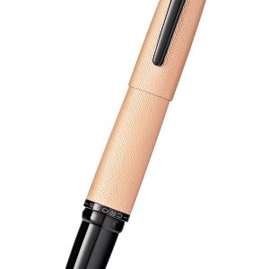 ATX® Brushed Rose Gold Stainless Steel Fine Nib Fountain Pen