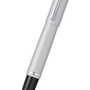 Calais? Satin Chrome Stainless Steel Medium Nib Fountain Pen