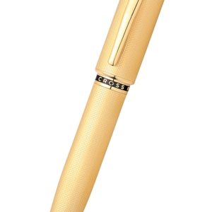Peerless??23KT Heavy Gold Plate with Gold Plated Appointments and Swarovski Crystal Ballpoint Pen