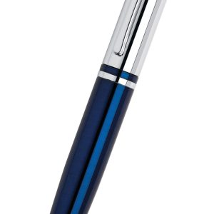 Calais? Chrome & Blue Lacquer Ballpoint Pen