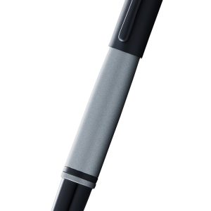 Calais? Matte Gray and Black Lacquer Rollerball Pen