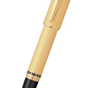 Peerless? 23KT Heavy Gold Plate with Gold Plated Appointments. Swarovski Crystal and 18KT Gold Fine Nib Fountain Pen