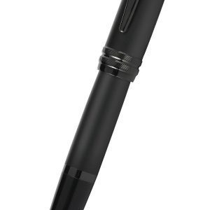 Bailey? Matte Black Lacquer Stainless Steel Medium Nib Fountain Pen