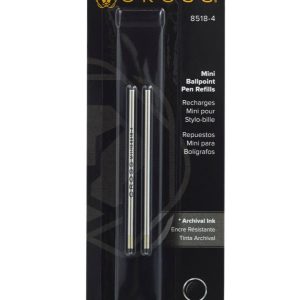 Mini Ballpoint Pen Refill - Black - Medium - Dual Pack