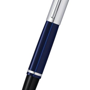 Calais? Chrome & Blue Lacquer Rollerball Pen