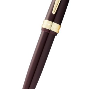 Bailey Light? Polished Burgundy Resin and Gold Tone Ballpoint Pen