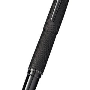 ATX® Brushed Black Stainless Steel Medium Nib Fountain Pen