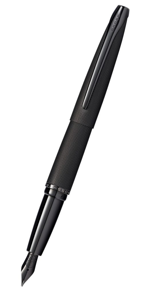 ATX? Brushed Black Stainless Steel Medium Nib Fountain Pen