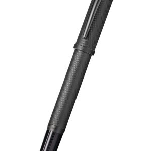 Century? II Black PVD Micro-knurl Medium Nib Fountain Pen